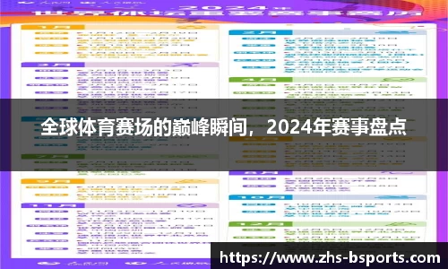 全球体育赛场的巅峰瞬间，2024年赛事盘点